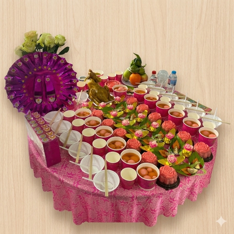 Mâm Cúng Thôi Nôi Bé Gái Trọn Gói - Ảnh 6