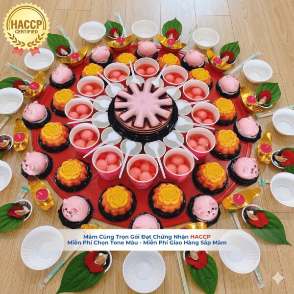 mâm cúng đầy tháng bé gái tại tphcm chuẩn lễ trọn gói