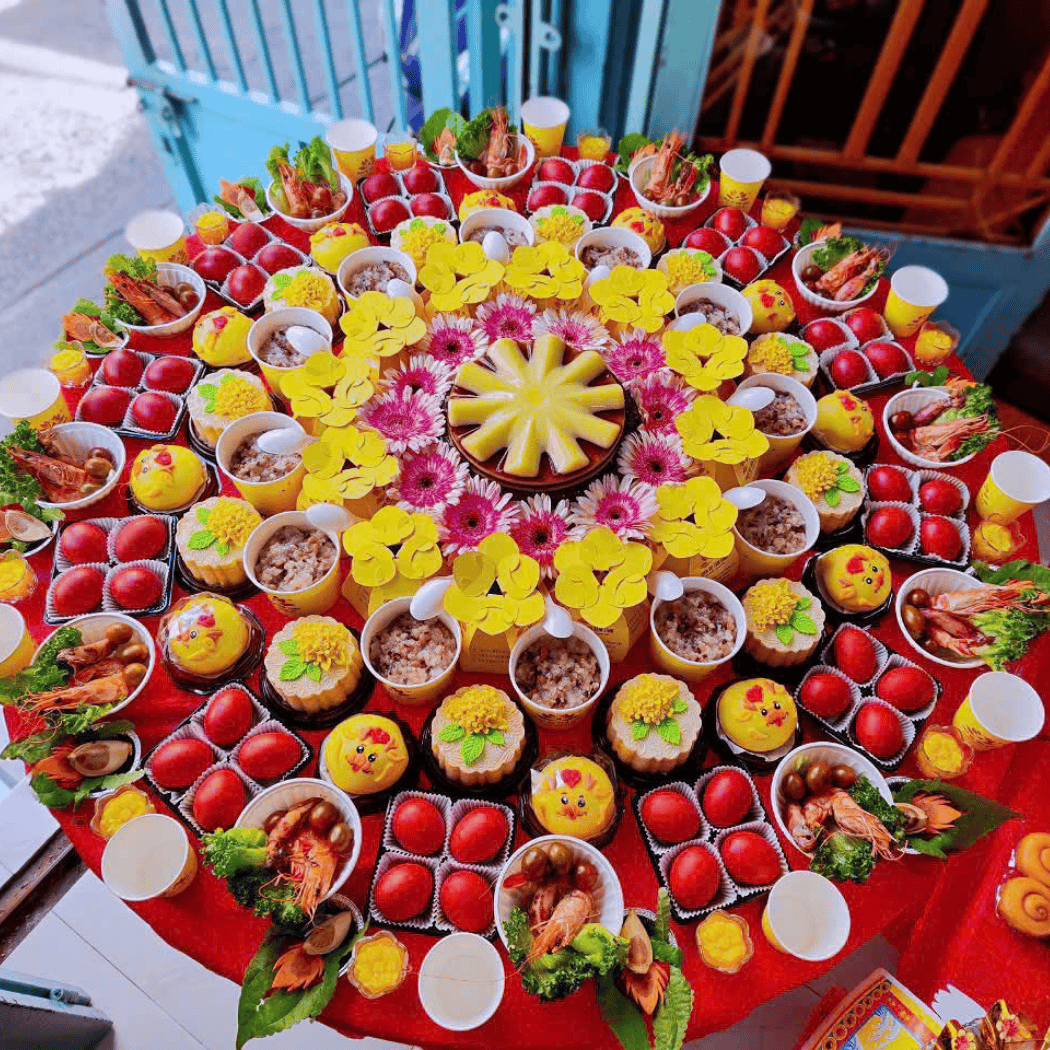 Mâm Cúng Thôi Nôi Bé Trai Trọn Gói