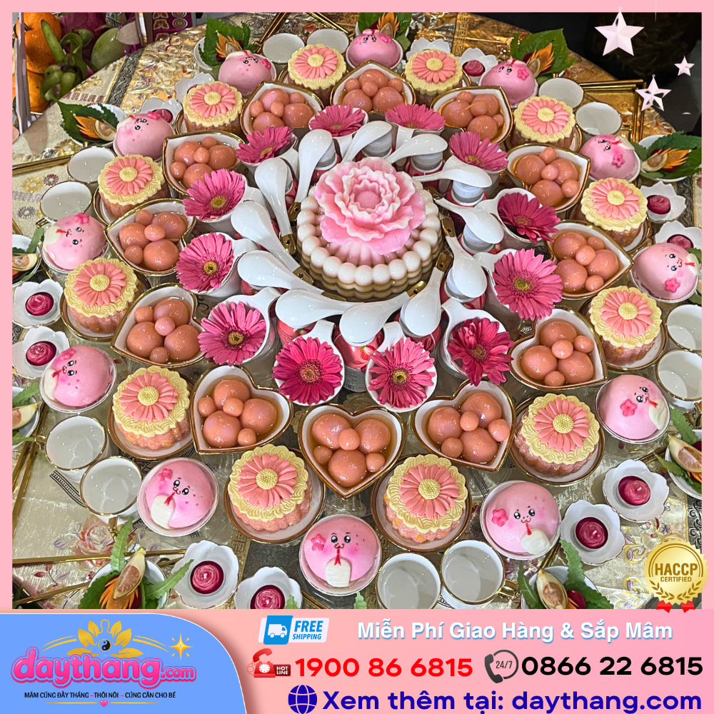 Mâm cúng đầy cữ