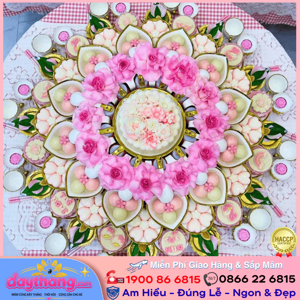 Mâm Cúng Đầy Tháng Bé Gái Trọn Gói